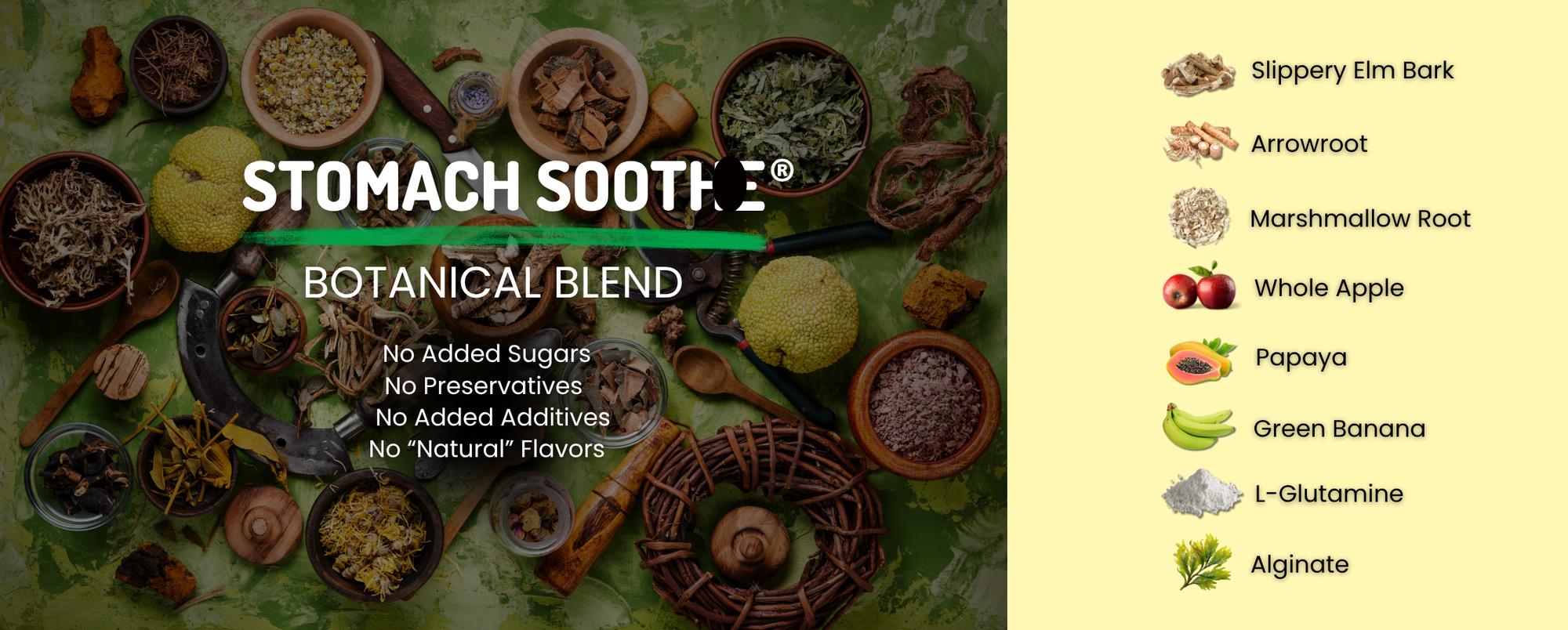 Stomach Soothe botanical blend ingredients