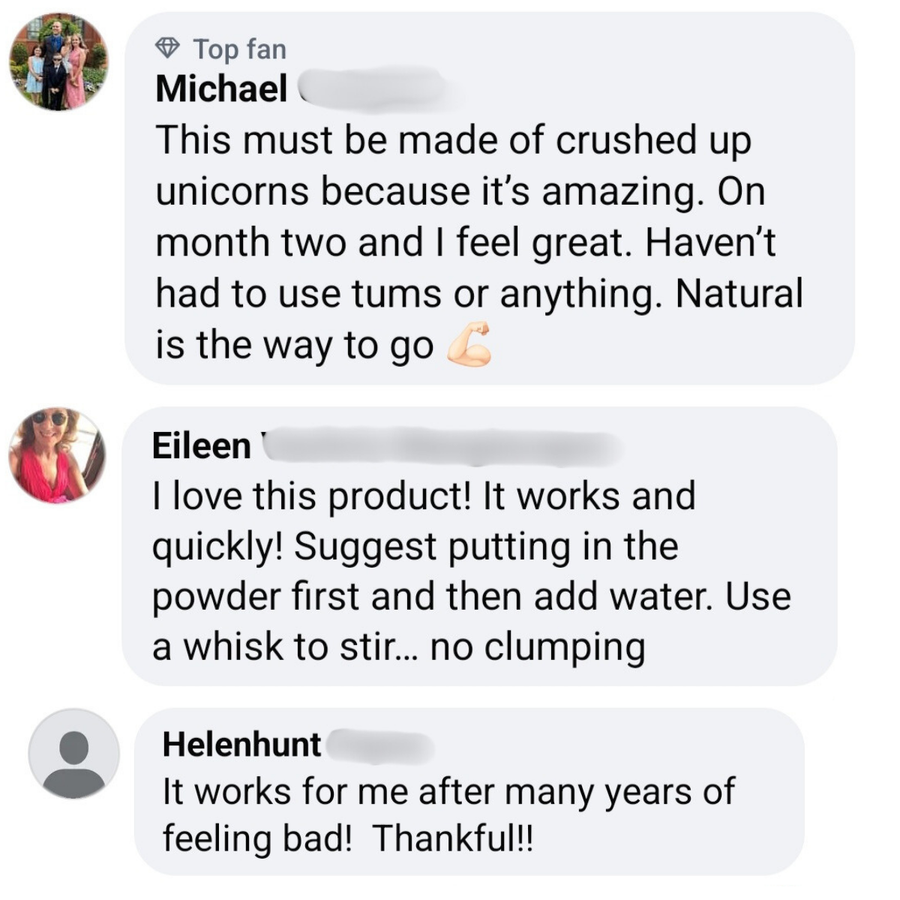 Customer review from social media