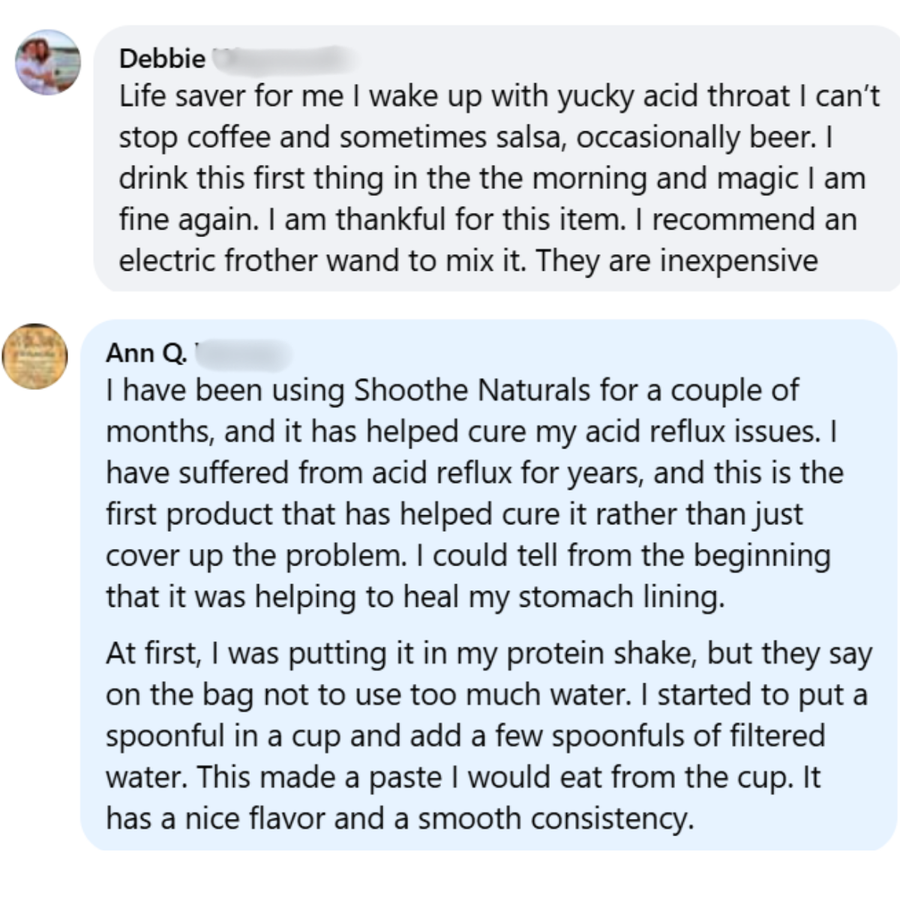 Customer review from social media