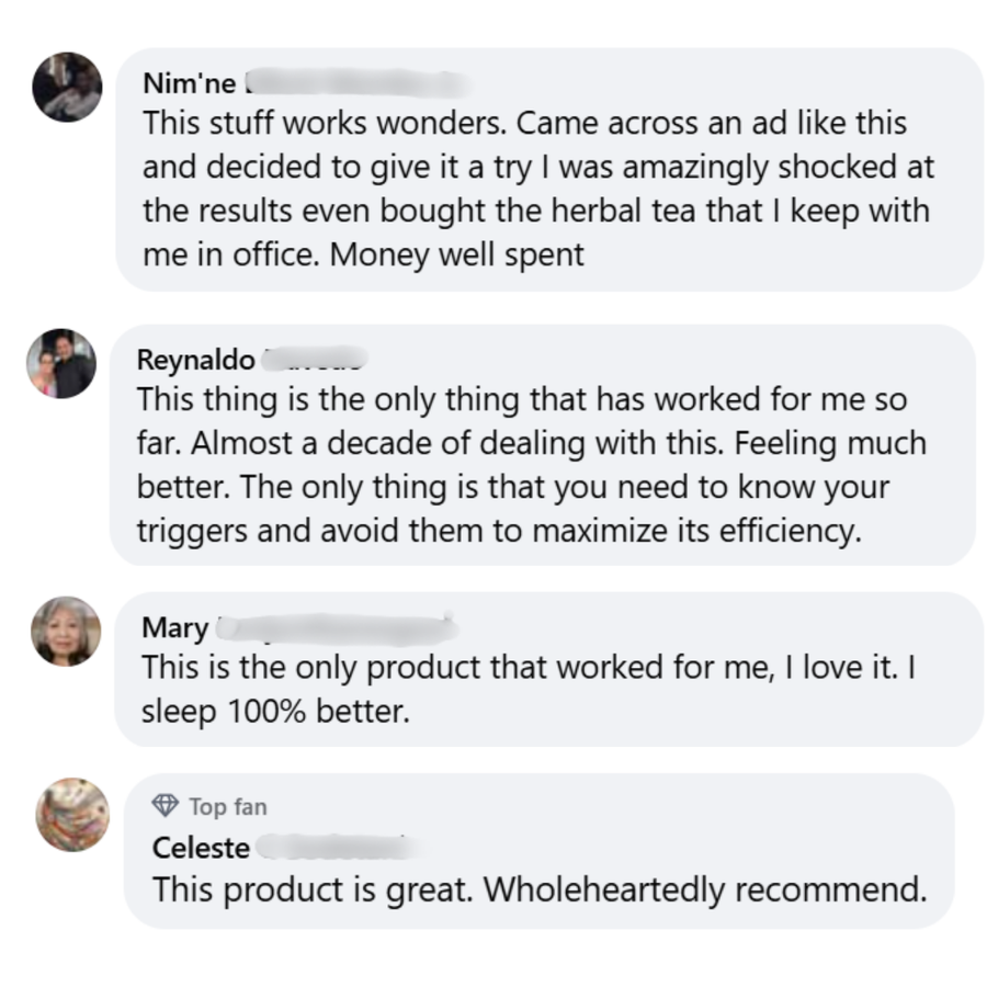 Customer review from social media